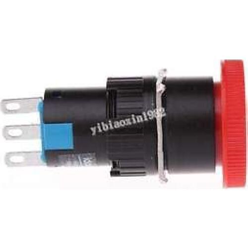 AC 250V 5A 3 Pin 1NO 1NC Mushroom Emergency Stop Push Button Switch