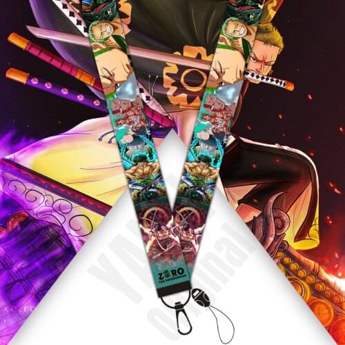 Keychain One Piece Sauron Mobile Phone Lanyard Wristband Anime Ribbon Pendant Detachable Lanyard