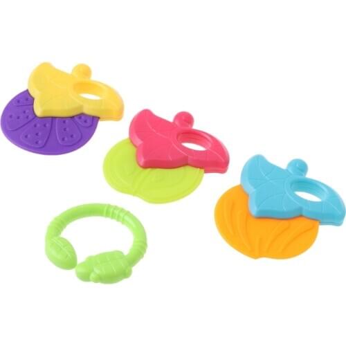 Baby Teether Fruit Shape Silicone Safe Teether Infants Chew Toys Pacifier Gifts Baby Teethers