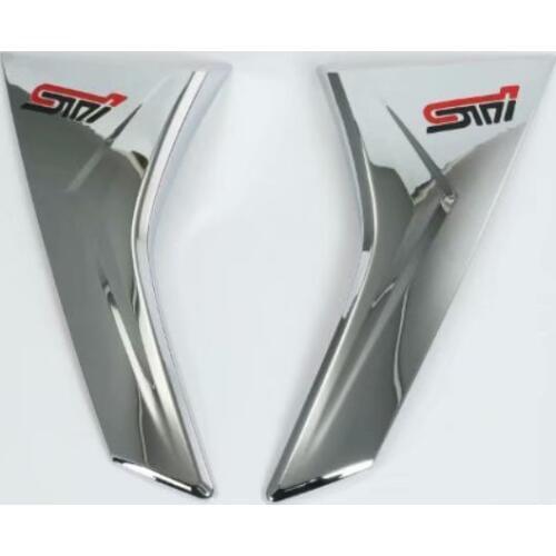 For Subaru XV 2018 Car ABS Chrome ABS Chrome Print Exterior Both Side Rear Window Spoiler Triangle Cover Trim Auto Parts