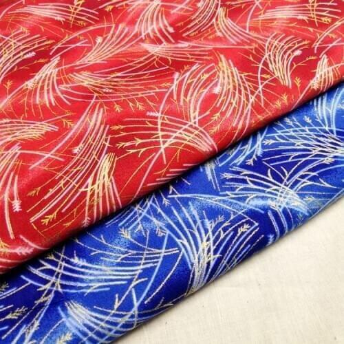 Japanese Style Fabric Exquisite Bento Cloth Clothing Home Fabric Cotton Gold Powder Printing a Large Number of Spot