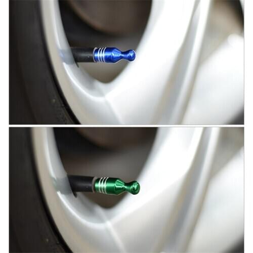 4pcs/set Car Tire Valve Caps Car Dust Proof Caps Bowling Pattern Tire Stem Air Valve Caps For Moto Bike Car Accessories