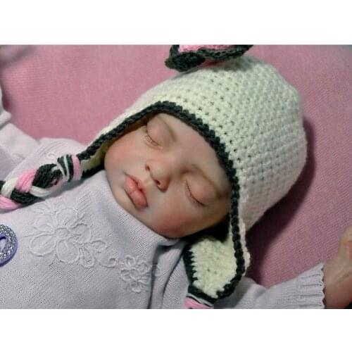 NPK 20inch Reborn Doll Kit Alexa Sleeping Lifesie Newborn Doll Unfinished Doll Parts