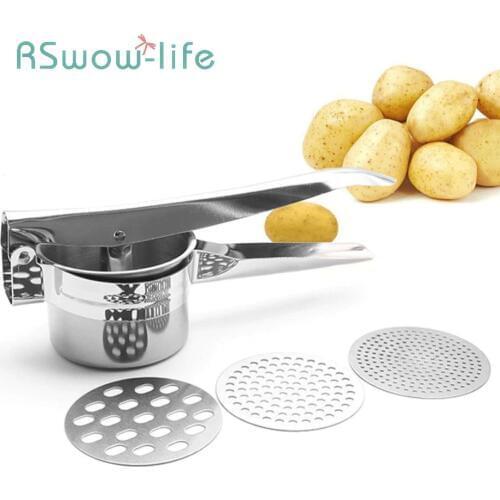 Creative Kitchen Gadget Three-in-one Stainless Steel Potato Machine Manual Juicer For Kitchen Gadgets And Accessories