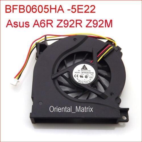 Free Shipping New BFB0605HA-5E22 DC5V 0.29A Cooler For Asus Z92R Z92M A6R Laptop CPU Cooler Cooling Fan