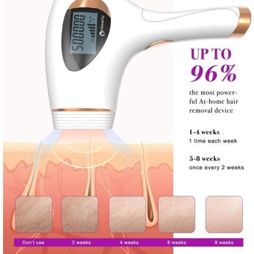 T45 500000 Flash Laser Epilator Handheld Painless IPL Hair Removal Body Bikini Freezing Point Photoepilator Machine for Women