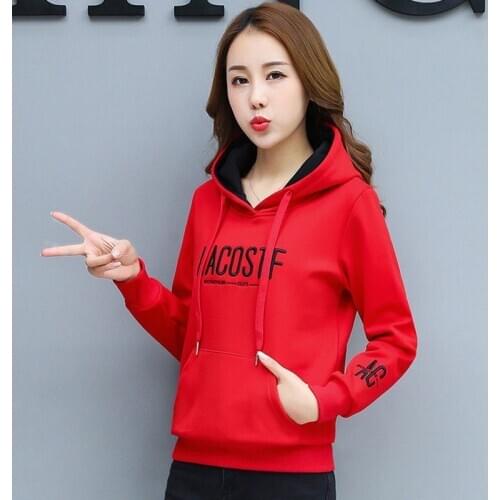 Fashion women hoodies Letter Printed Sweatshirt Women 2020 New Winter Warm Casual Streetwear Pullovers Punk Thicken Hoodies Top