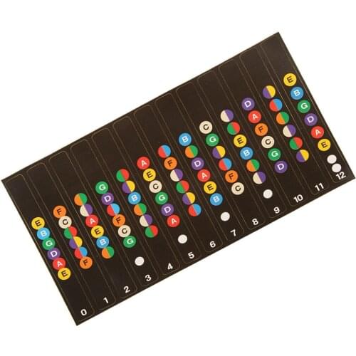 Guitar Fretboard Stickers Decals Colorful Musical Instrument Accessory