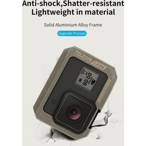 2019 New CNC Aluminum Alloy Case Frame Mount Housing Protective Shell Cover For GoPro Hero 8 Camera Accessories