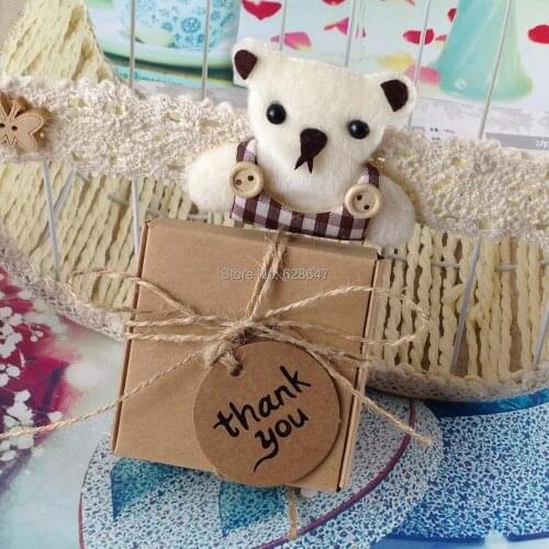 Wholesale 65x65x30mm kraft paper box packing wedding gift box candy Custom silver Logo will cost logo fee MOQ:1000 PCS