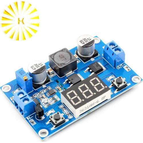 1PCS DC DC-DC 3~35V to 3.5~35V LTC1871 Booster step up Step-up module Converter Regulated Power Supply+VoltMeter Connector