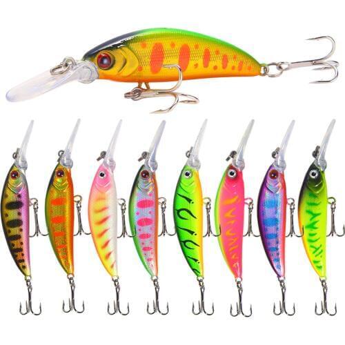 1Pcs 5.7g 7cm Minnows Fishing Lure Sinking Vibration Wobbler Hard Crank Bait Artificial Pike Carp Swimbait Pesca For Pike Trout