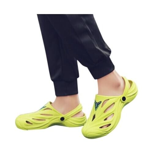 Men Thick Bottom Slip-Proof Sandals Hollow Beach Shoes Couple New Hot Sale Simple Stylebrand Hot Sale Simple Style