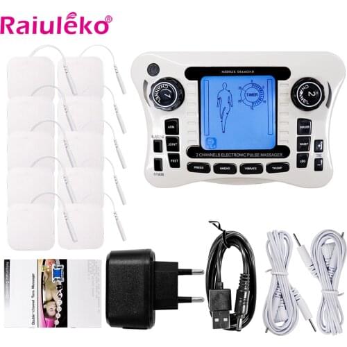 Tens EMS Muscle Stimulator Electric Pulse Massager 12Modes Digital Therapy Machine Massager Pain Relief Tool Health Care Machine