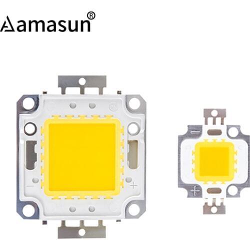 9-12V 10W 30-36V 20W 30W 50W 100W LED Beads Chip High Brightness Cold White Warm White DIY Diode Bead for Floodlight Spotlight