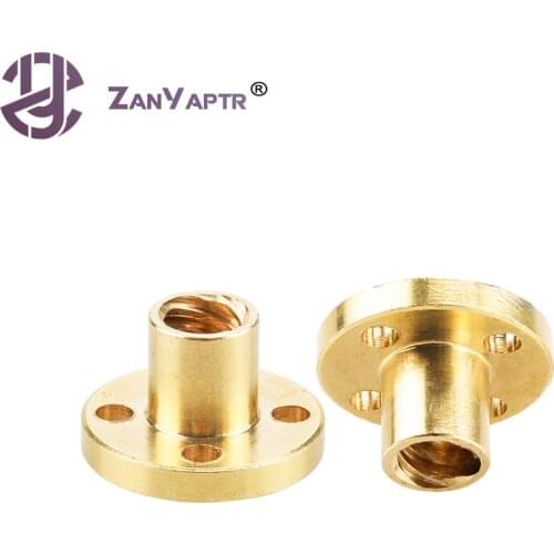 1Pc 3D Printer M8 TR8 - 8mm 4mm 2mmTrapezoidal Screw for Supporting All the Copper Nut Stepper Motor Guide screw for Lead Screw