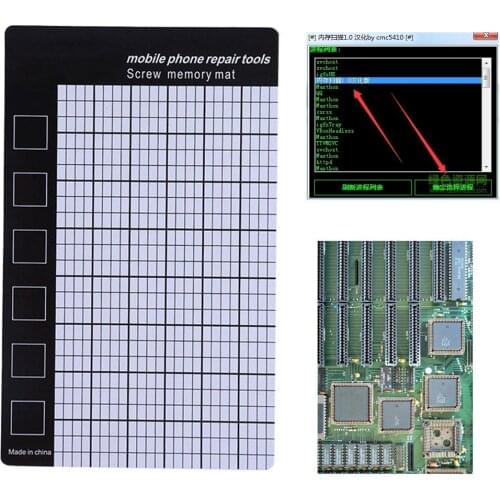 Universal 145x90mm Magnetic Screw Mat Phone Phone Screws Storage Mat Memory Chart Working Pad Mobile Phone Tablets Repair Tools