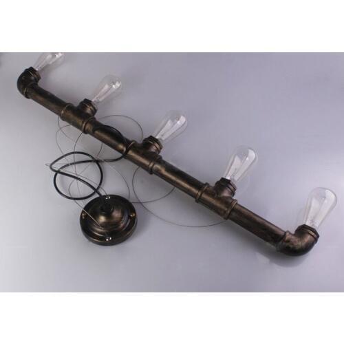 Vintage Edison Pendant light Retro Water Pipe Pendant Lamp Bulbs for warehouse/dining room /KTV /Bar E27 Lamp Holder