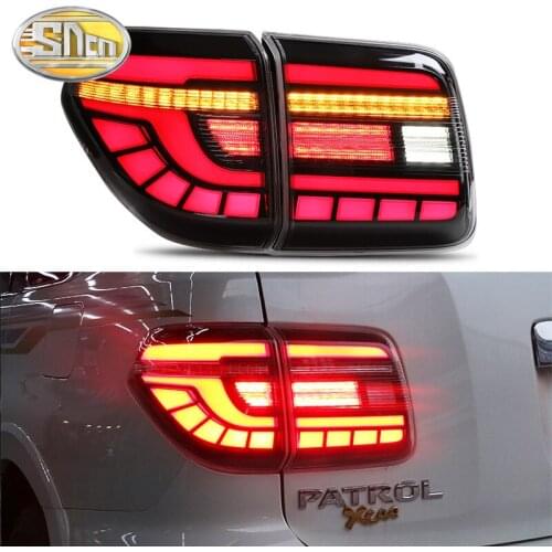 Rear Driving Light + Brake Lamp + Reverse + Dynamic Turn Signal Car LED Taillight Tail Light For Nissan Patrol Y62 2008 - 2018
