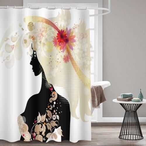 MTMETY Africa Girl Ballet Shower Curtain Waterproof Polyester Bathroom decoration Curtains Bath Screens rideau de douche