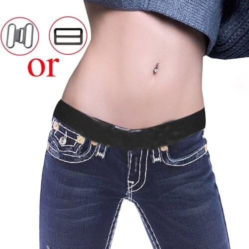 Invisible Belt Buckle-Free Invisible Belt Jeans Simple Wild Men And Women Lazy For Jeans Easy To Wear Protect The Waist Tools