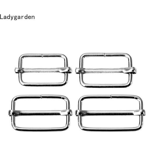 100PCS 20-38mm Metal Slider Tri Glide Adjustable Buckle for Backpacks Straps Shoes Bags DIY Accessorie Leather Craft Repair