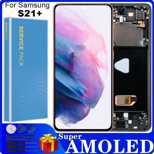 6.7'' Original For Samsung Galaxy S21 Plus LCD G996 G9960 G996F G996B/DS with Frame LCD Display Touch Screen Digitizer Assembly