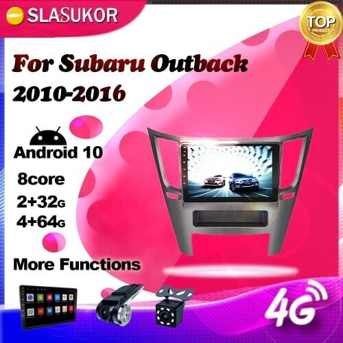 Android Multimedia Video Audio Player For Subaru Outback 2010-2016 A5 4G Car Radio Navigation GPS WIFI 2G+32G No 2din DVD