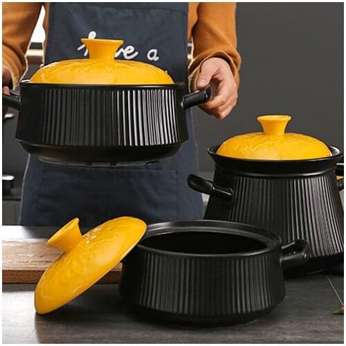 Nonstick Ceramic Soup Stock Pots Casserole Instant Saucepan Milk Soup Stock Pots Kitchen Casserole Cuisine Kitchenware DG50TG