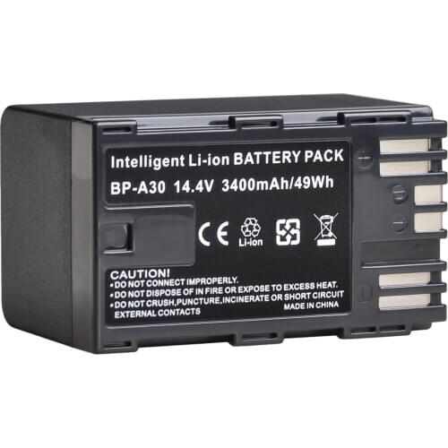 Batmax 1pc BP-A30 BP A30 3400mAh Li-ion Battery for Canon CA-CP200L EOS C200 EOS C200 PL EOS C200B EOS C300 Mark II PL XF705