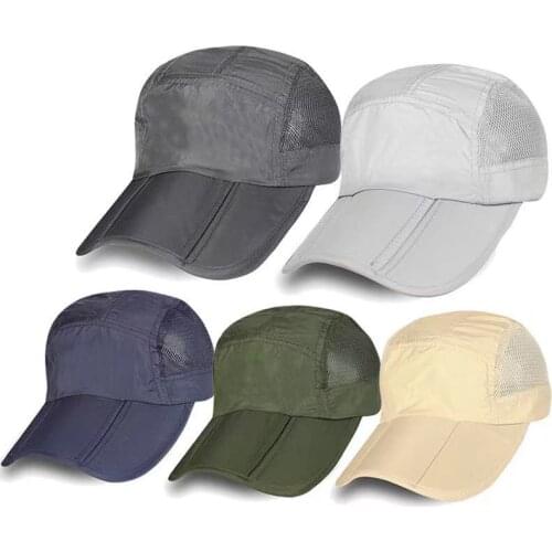 New Summer Mens And Womens All-Around Hip-Hop Baseball Cap, Quick Drying Folding Fishing Mountaineering Outdoor Sunshade Hat