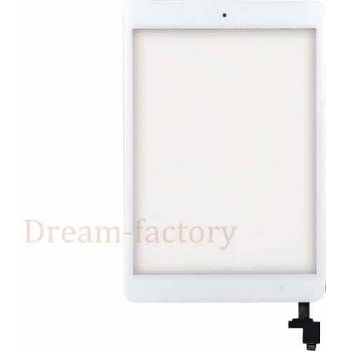 50PCS Touch Panel Screen Digitizer with Button and IC Connector Adhesive for iPad Mini 1 2 A1432 A1454 A1488 A1489 A1490