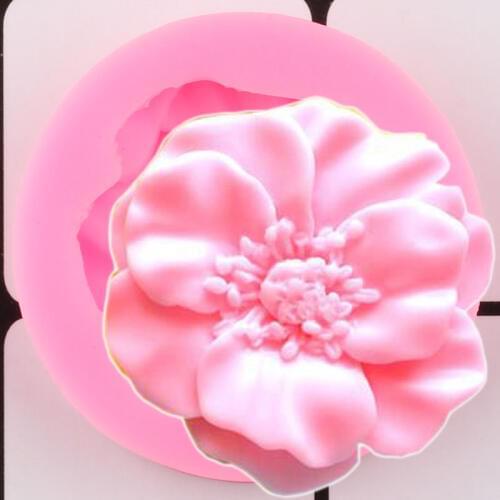 DIY Flower Silicone Molds Rose Wedding Cupcake Topper Fondant Cake Decorating Tools Jewelry Candy Clay Chocolate Gumpaste Moulds