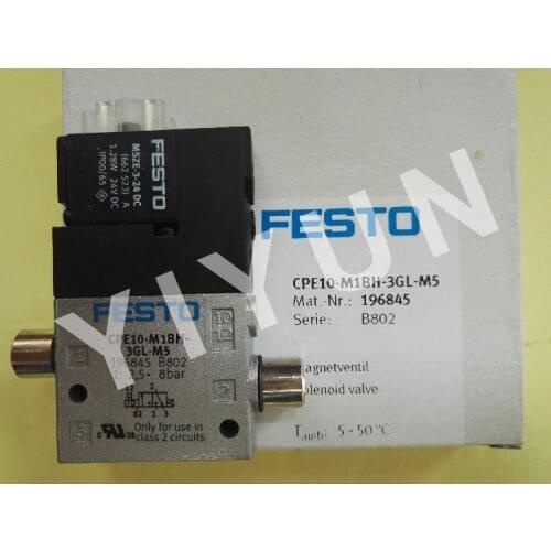 CPE10-M1BH-3GL-M5 196845 CPE10-M1BH-5/3G-QS-6 196871 CPE10-M1BH-5/3G-QS6-B 533153 CPE10-M1H-5J-M5 162898 FESTO Solenoid valve