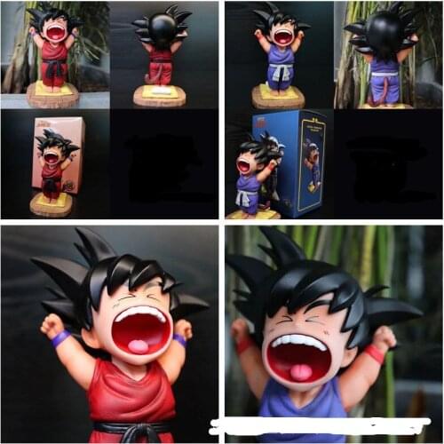 Classic Dragon Ball Yawning Childhood Monkey King GK Sculpture Handmade Toy Anime Model Decoration Doll Child Gift Collectible