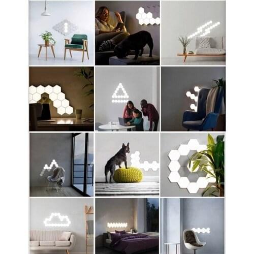 Quantum Light Touch Sensor Night Lights Remote Control LED Hexagon Light Game Room Ambient Light