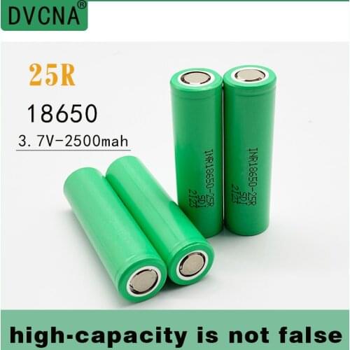 Original3.7V 18650 2500mah INR18650 25R 2500mah 20A battery lithium batteries screwdriver flashlight