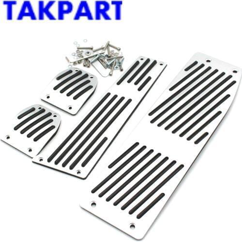 TAKPART Aluminium MT Gas Brake Footrest Pedals Fits BMW E30 E36 E46 E87 E90 E91 E92 Best