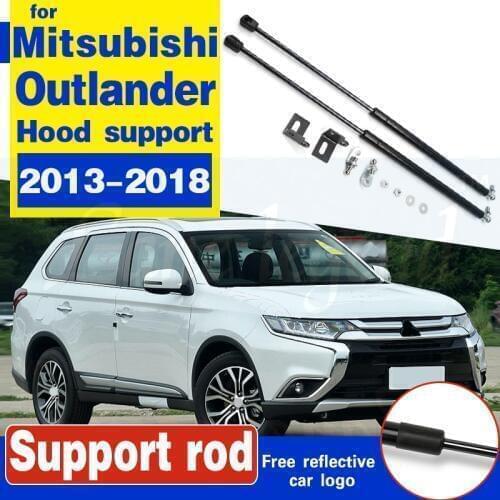 For Mitsubishi Outlander 2013-2018 Refit Bonnet Hood Cover Spring Shock Lift Strut Bars Support Hydraulic Rod Car-styling