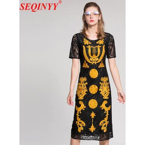 SEQINYY Short Sleeve Dresses