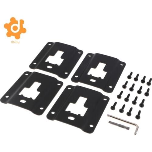 Compatible Ford (15-18) F150 F250 F350 Truck Bed Tie Down Panel Bracket, Bed Load Hook Reinforcement Panel 4PC Anti-Theft Screws