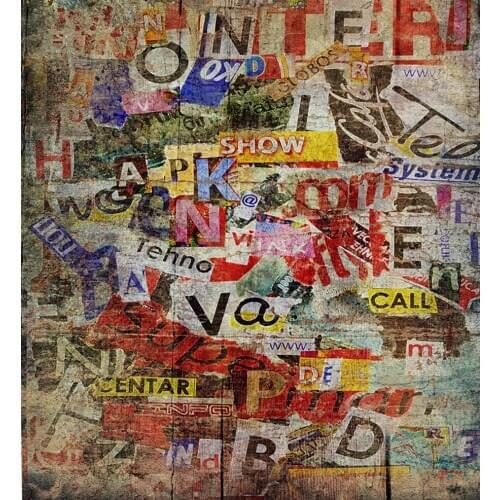 VinylBDS Background Photography Fond Thick Clothe Colorful Graffiti Wall For Children Kate Background Backdrop