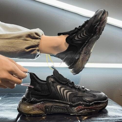 Vulcanized Men Shoes Woman Chunky Sneakers Female Fashion Hight Increasing Ladies Trainers Platform Shoes Size 39-45