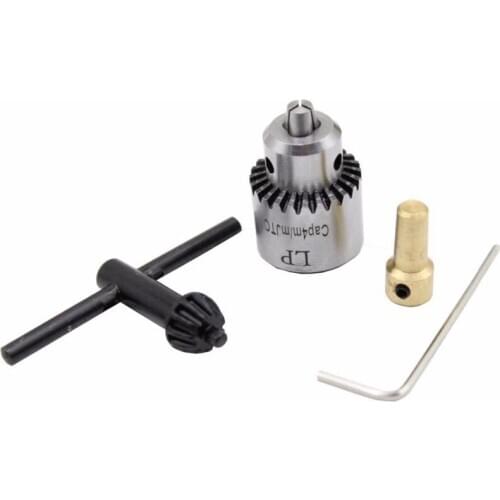 WSFS Hot Hot Electric Drill Grinding Mini Drill Chuck Key Keyless Drill Chucks 0.3-4mm Capacity Range W/ 3.17mm Shaft Connecting
