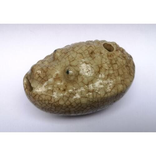 YIZHU CULTUER ART Unique Collection Old China Porcelain Jin Chan Figure Water Drop Decoration