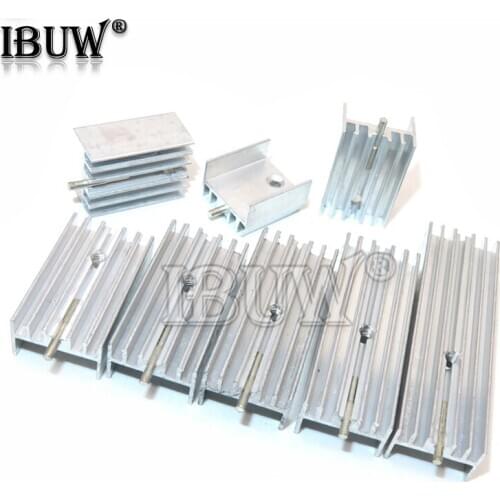 10PCS 15*10*16/20/22/25/30/35/40/50 Transistor TO220 Heatsink Radiator With Needle For Transistors TO-220