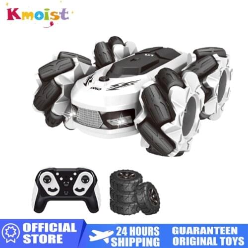 2 In 1 RC Stunt Car 360 Rotation Double Sided Driving Deformed Car Boys Radio Control Buggy Drift Electric Machine Vehicle Toys