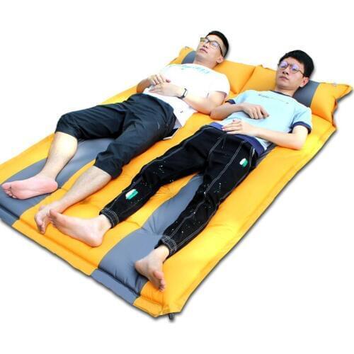Two Person Use Ultralarge Automatic Inflatable Mat Sleeping Pad Beach Mat Air Mattress Air Bed Camping Bed