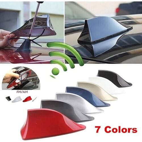 Car Radio Shark Fin Car Shark Antenna Radio FM Signal Design For All Cars Aerials Antenna Car Styling Accessories Drop Shipping