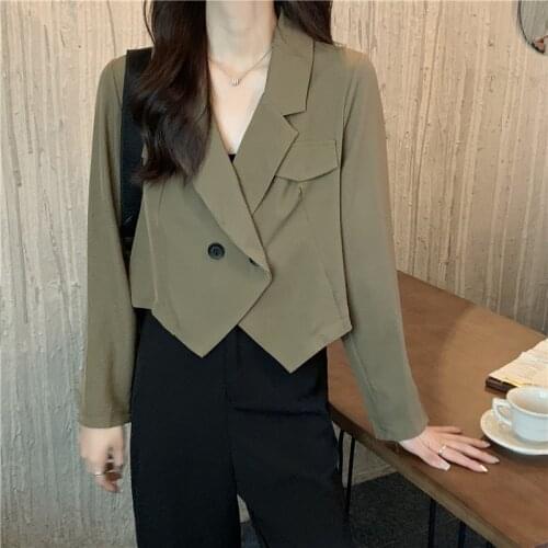 BKCJQA Women's Blazers With Short Sleeves